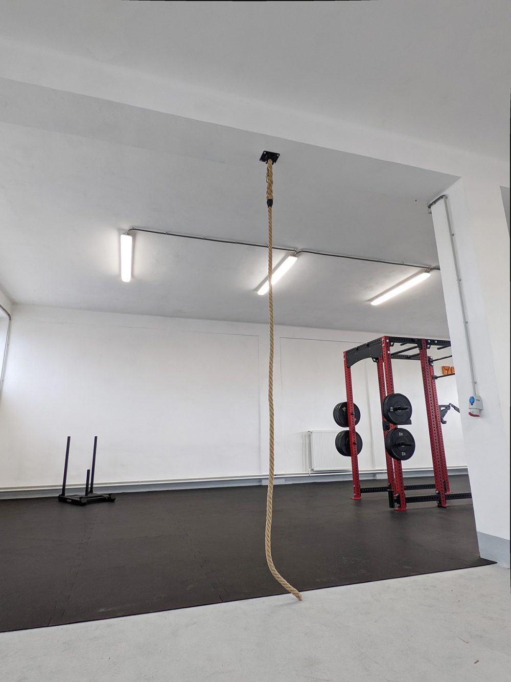 Ceiling mount for rope climb - FITRON